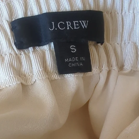 J. Crew Cream Silk A-Line Skirt Small - Picture 4 of 4